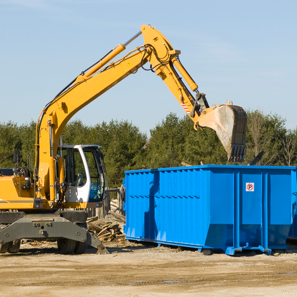 how many times can i have a residential dumpster rental emptied in Riverbend